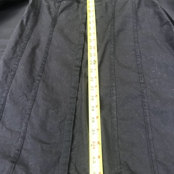 YUKA Long-Sleeved Shirt Dress-Length Tunic - Black - Size Medium - Picture 5 of 5